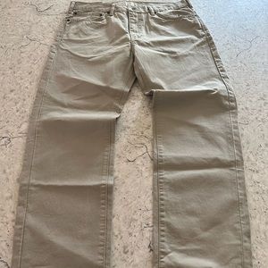 Men’s dockers, straight fit, 5-pocket jeans. Size, W 34, L 29. Color tan. NEW